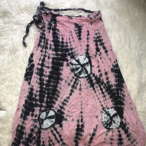 Neelam Tie Dye Wrap Skirt OS One Size - Picture 1 of 8